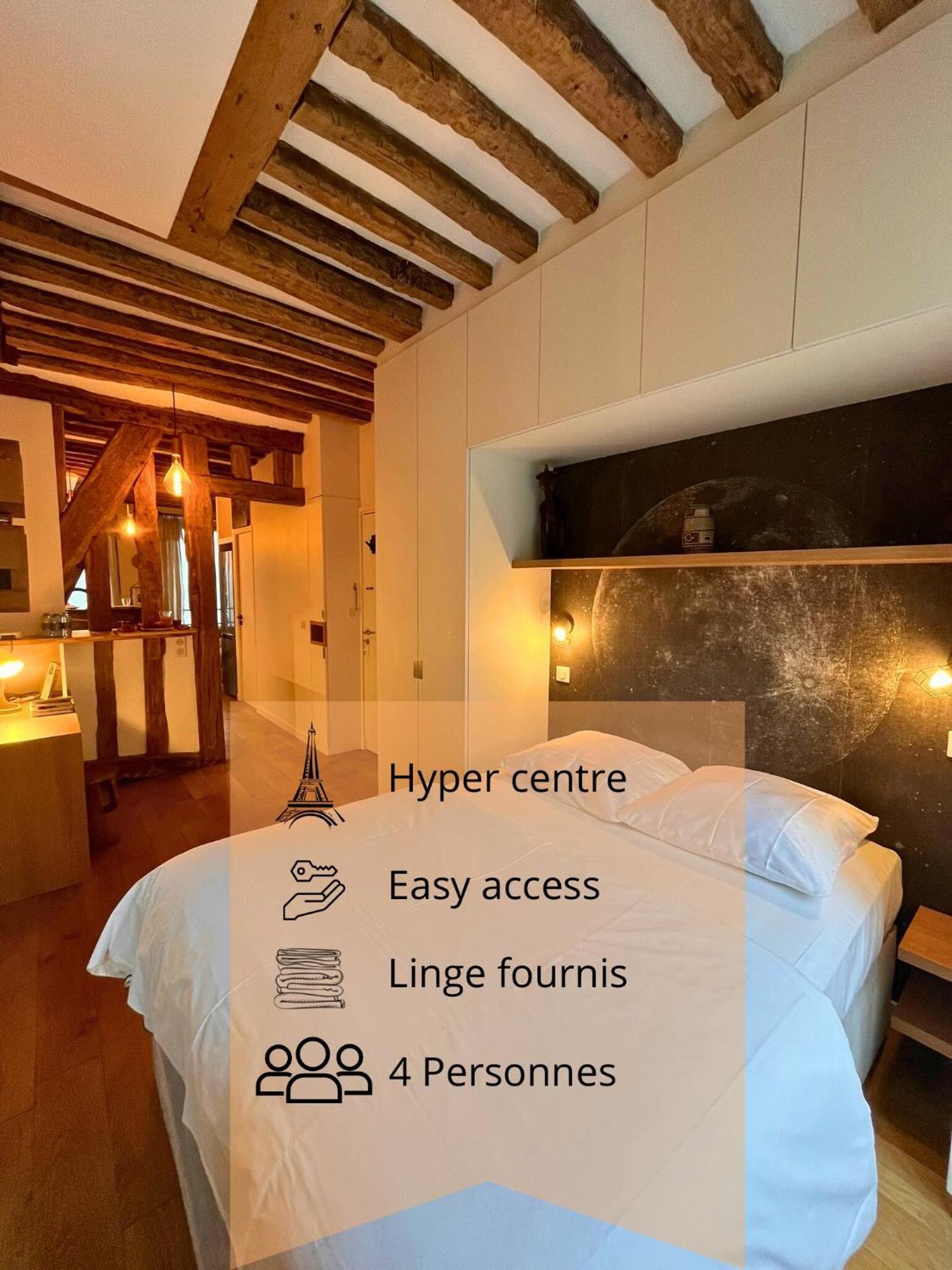 Appartement A Saint-Paul En Plein Coeur Du Marais 4 Pers Paris Bagian luar foto